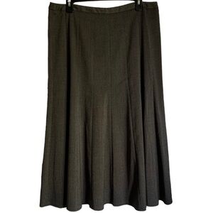 New Directions Fit & Flare Black and White Skirt